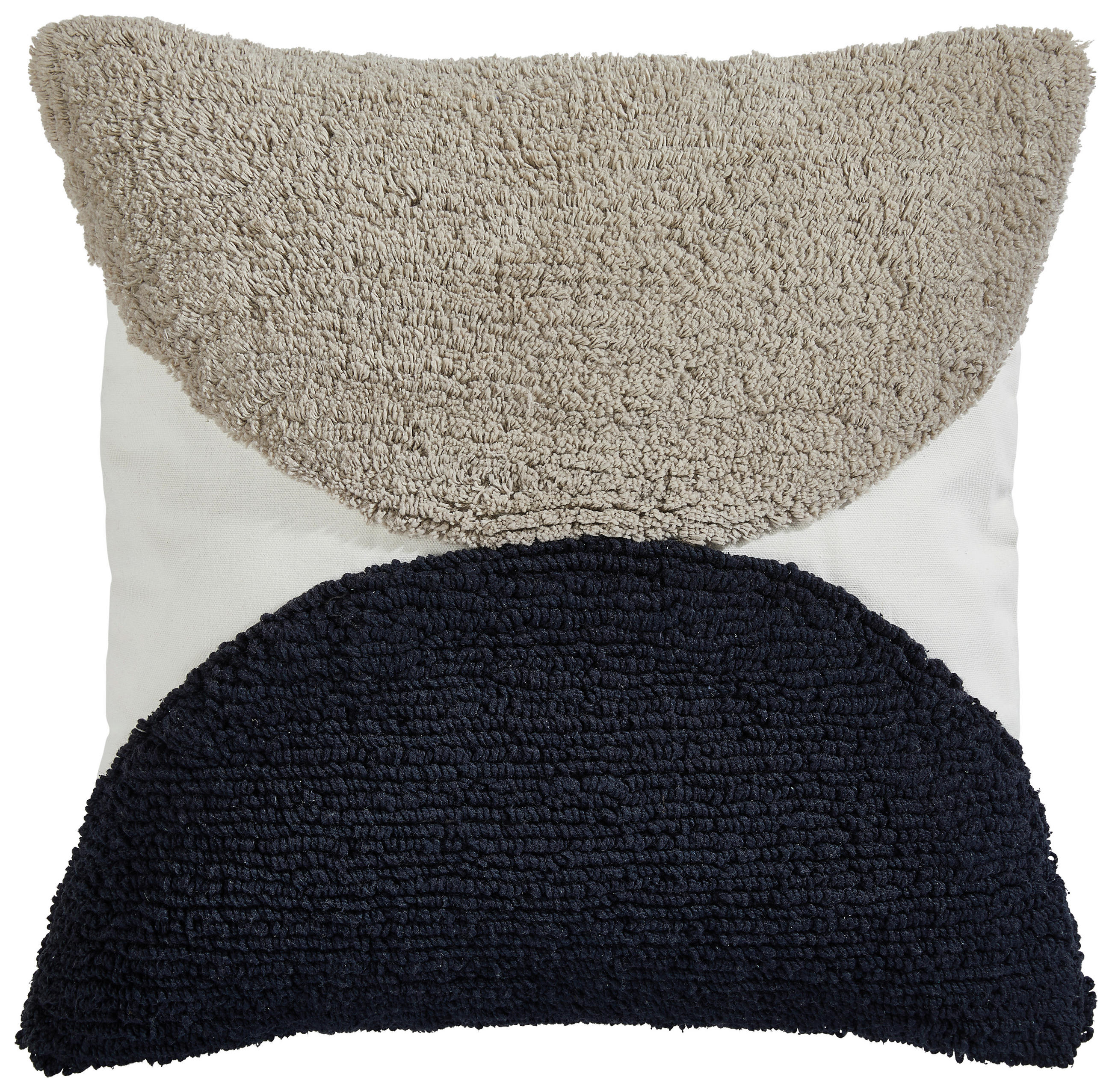 KISSENHÜLLE 45/45 cm  - Schwarz/Grau, Basics, Textil (45/45cm) - Novel