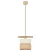 HÄNGELEUCHTE 27/105 cm   - Multicolor, Natur, Textil (27/105cm)