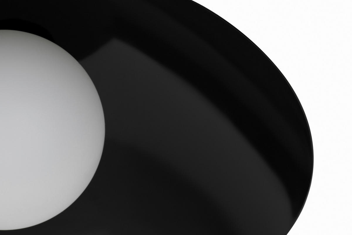 DECKENLEUCHTE  30/15 cm    - Schwarz, Design, Kunststoff/Metall (30/15cm) - Collet's Monde