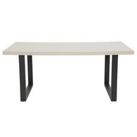 ESSTISCH Schwarz, Kaschmir rechteckig   - Kaschmir/Schwarz, MODERN, Holzwerkstoff/Metall (180/76/90cm) - MID.YOU