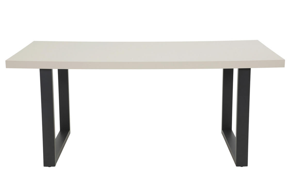 ESSTISCH Schwarz, Kaschmir rechteckig   - Kaschmir/Schwarz, MODERN, Holzwerkstoff/Metall (180/76/90cm) - MID.YOU