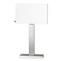STOLNÍ LAMPA, E27, 69 cm - bílá/barvy stříbra, Konvenční, kov (69cm) - By Rydéns