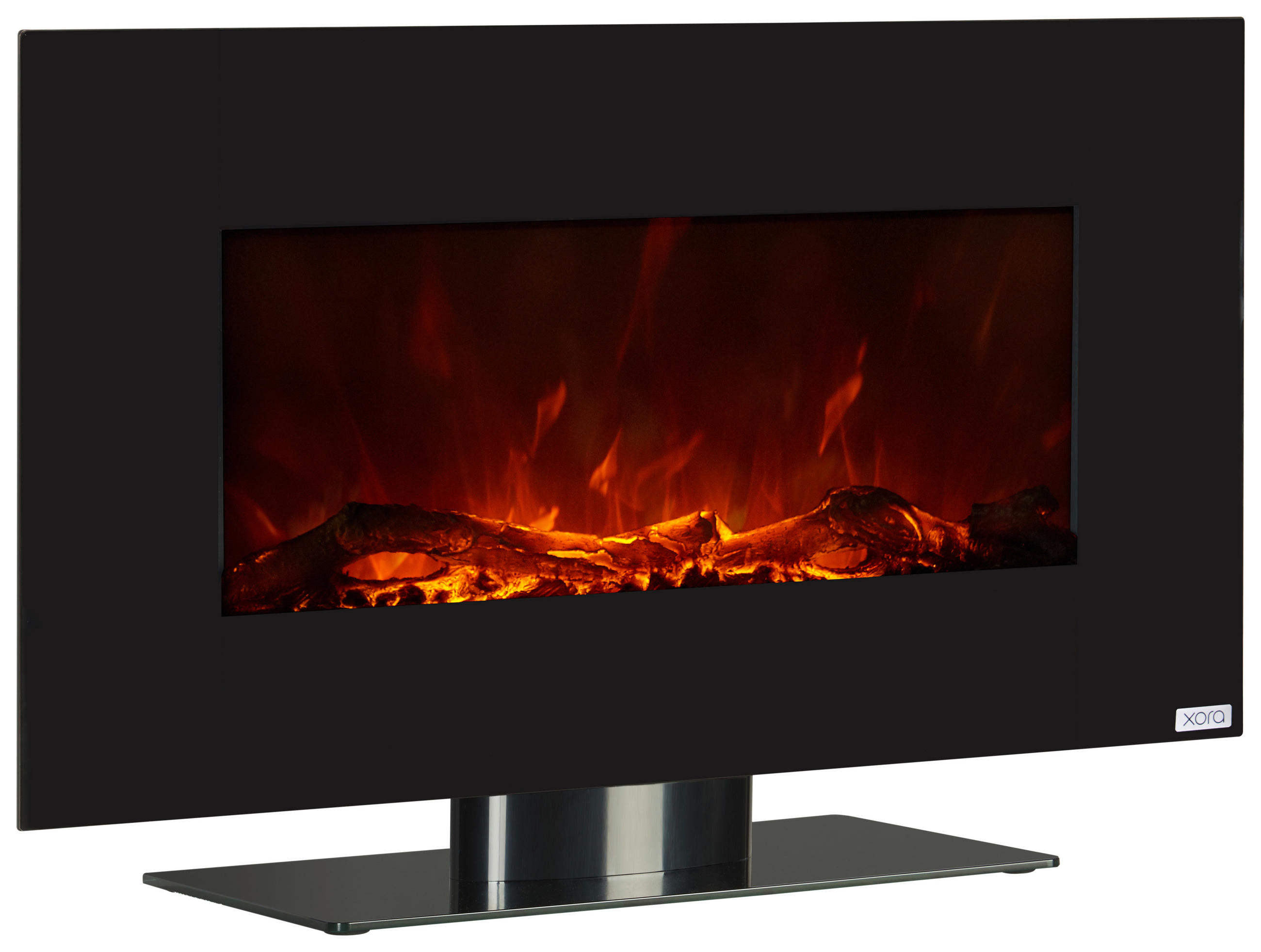 ELEKTRIČNI KAMIN - črna, Moderno, kovina/umetna masa (84/45/14cm) - Xora