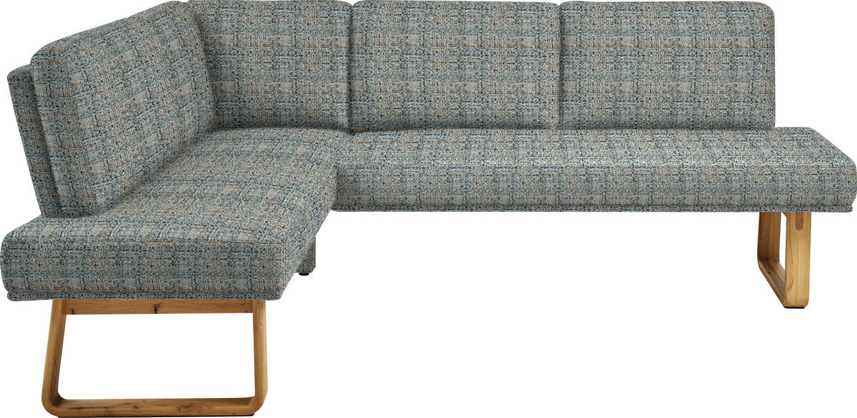 ECKBANK 174/280 cm  in Grau, Eichefarben  - Eichefarben/Grau, Design, Holz/Textil (174/280cm) - Dieter Knoll