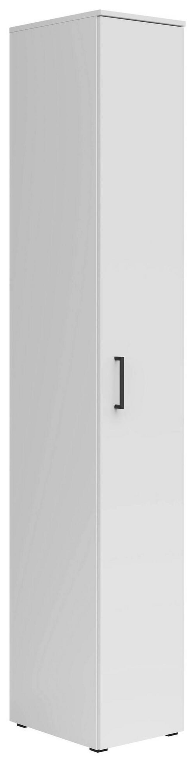 VIŠENAMENSKI ORMAR bela  30/195/40 cm  - bela/crna, Moderno, pločasti materijal/plastika (30/195/40cm) - Carryhome