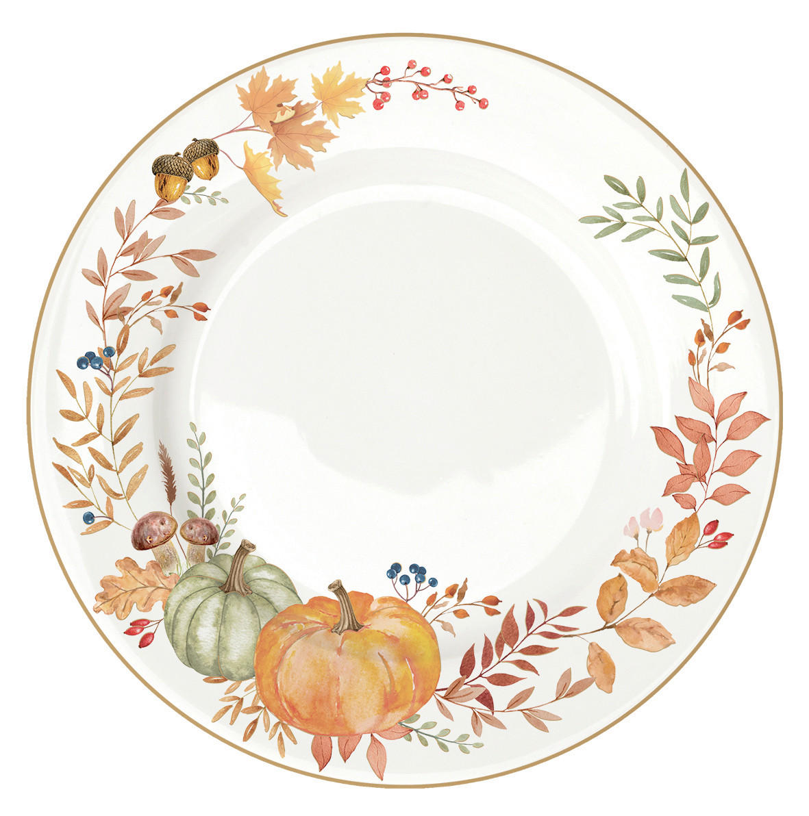 LAPOSTÁNYÉR  - narancs/fehér, Basics, kerámia (26,5cm) - Easy Life