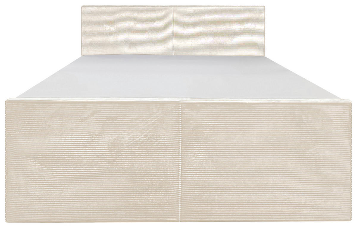 BOXSPRINGBETT 140/200 cm  in Beige  - Beige, MODERN, Textil (140/200cm) - Livetastic