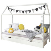 HAUSBETT 90/200 cm Weiss  - Weiss, Modern, Holz (90/200cm) - MID.YOU