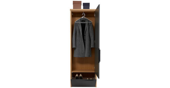 GARDEROBE 4-teilig  in 270/200/32 cm  - Eichefarben/Grau, Design, Holz/Holzwerkstoff (270/200/32cm) - Dieter Knoll