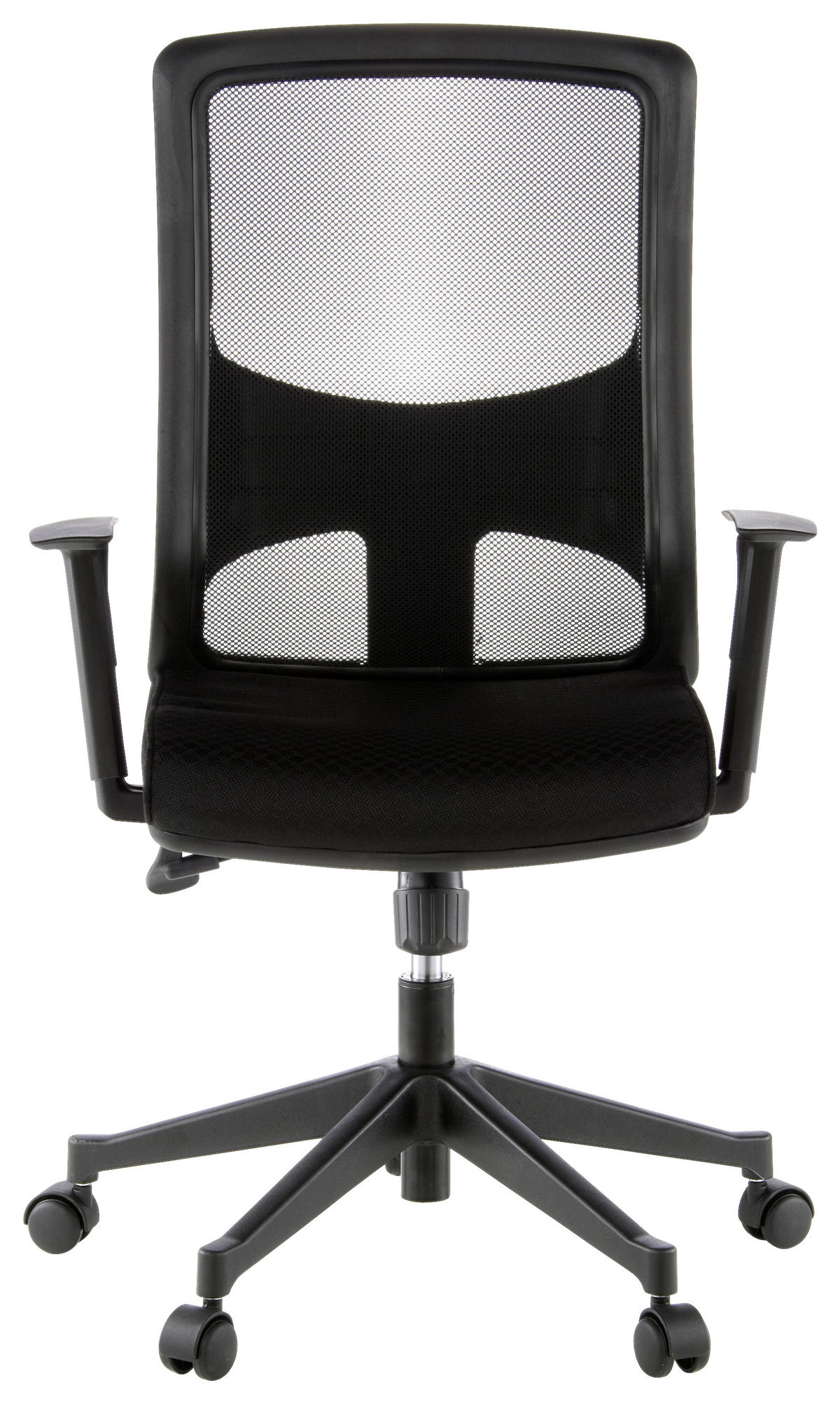 OTOČNÁ ŽIDLE, síťovina, plochá tkanina, černá - černá, Moderní, textil/plast (57/113/44cm) - MID.YOU