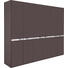 DREHTÜRENSCHRANK in Braun - Braun, Design, Holzwerkstoff/Metall (292,5/238/63cm) - Joop!