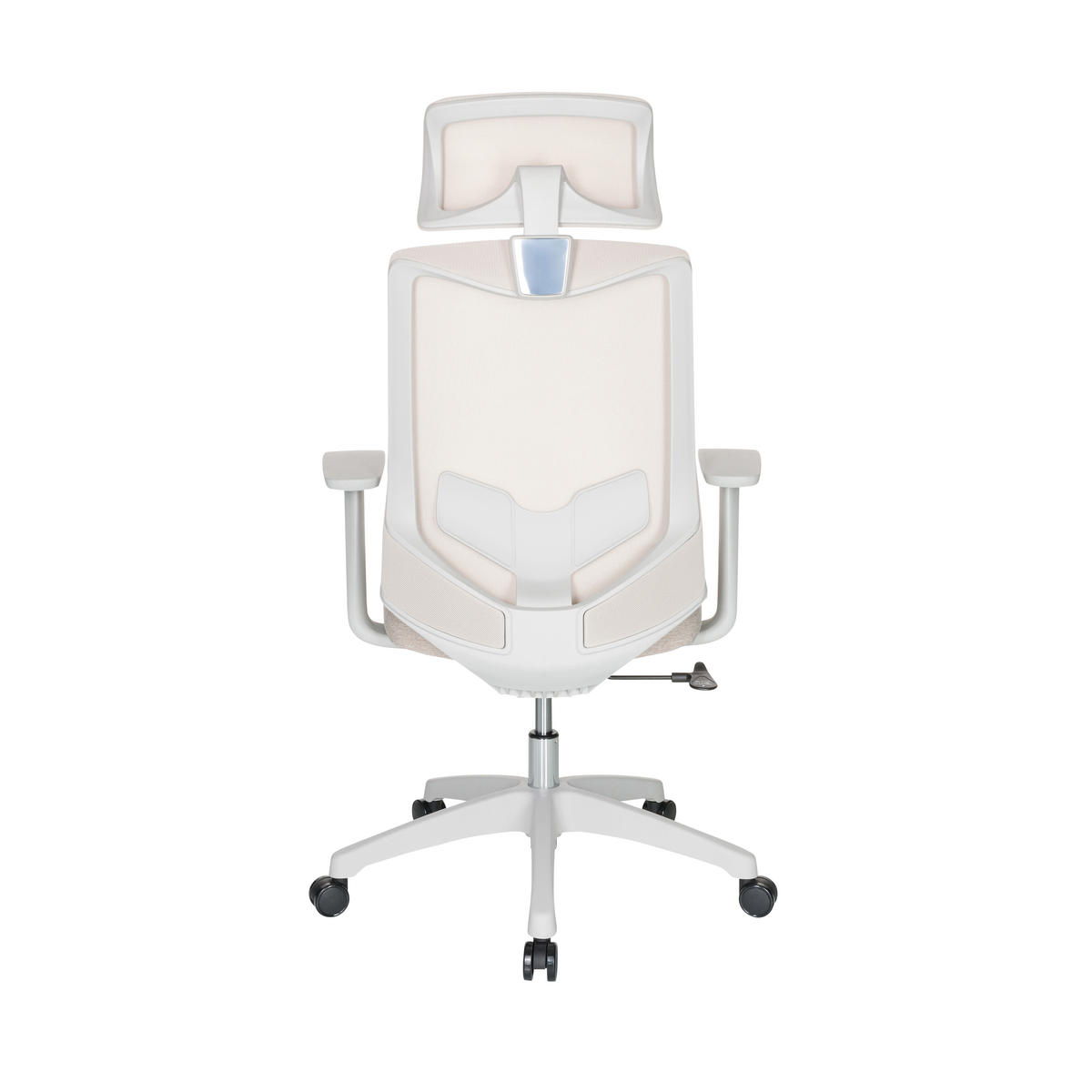 OTOČNÁ ŽIDLE, síťovina, plochá tkanina, světle šedá, béžová - světle šedá/béžová, Basics, textil/plast (69/115/68cm) - MID.YOU