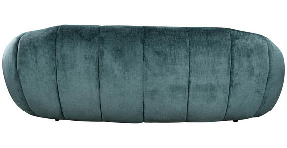 3-SITZER-SOFA Struktur Petrol - Petrol/Schwarz, Design, Kunststoff/Textil (234/79/119cm) - Carryhome