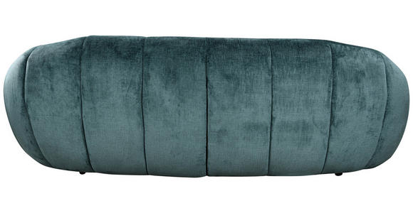 3-SITZER-SOFA Struktur Petrol  - Petrol/Schwarz, Design, Kunststoff/Textil (234/79/119cm) - Carryhome