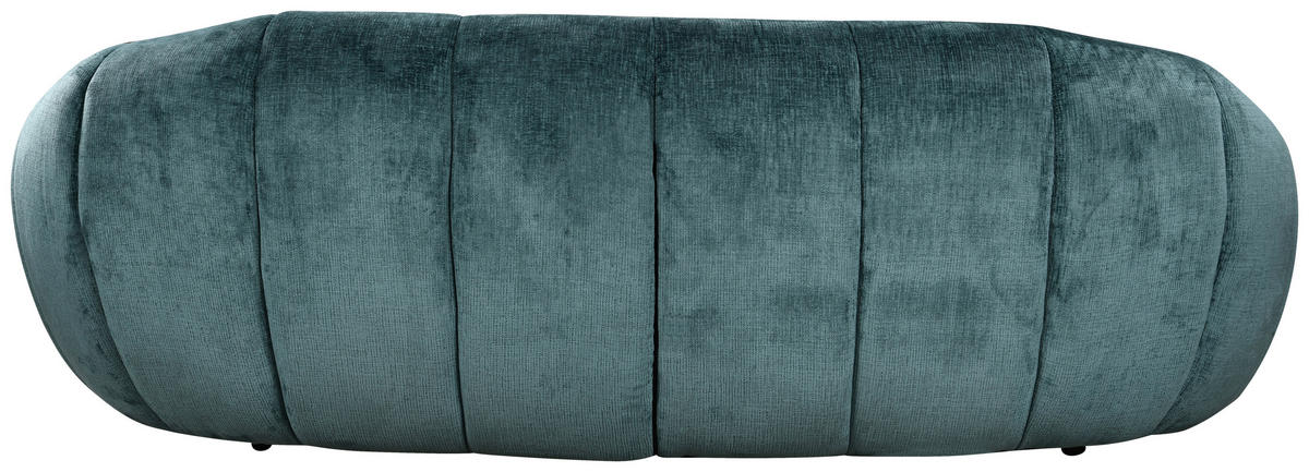 3-SITZER-SOFA Struktur Petrol  - Petrol/Schwarz, Design, Kunststoff/Textil (234/79/119cm) - Carryhome