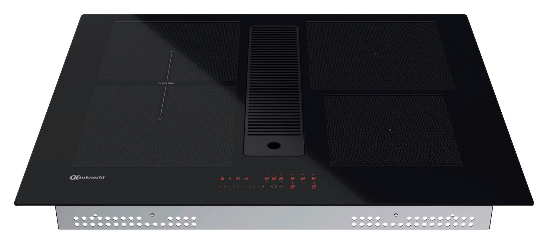 KOCHFELD-DUNSTABZUG-KOMBI BVH 2065B  - Schwarz, Basics, Glas/Metall (65/24,97/51,5cm) - Bauknecht