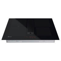 KOCHFELD-DUNSTABZUG-KOMBI BVH 2065B  - Schwarz, Basics, Glas/Metall (65/24,97/51,5cm) - Bauknecht