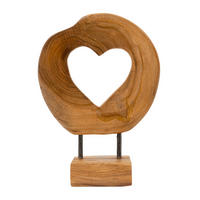 SKULPTUR - Braun, Basics, Holz (20/28/10cm)