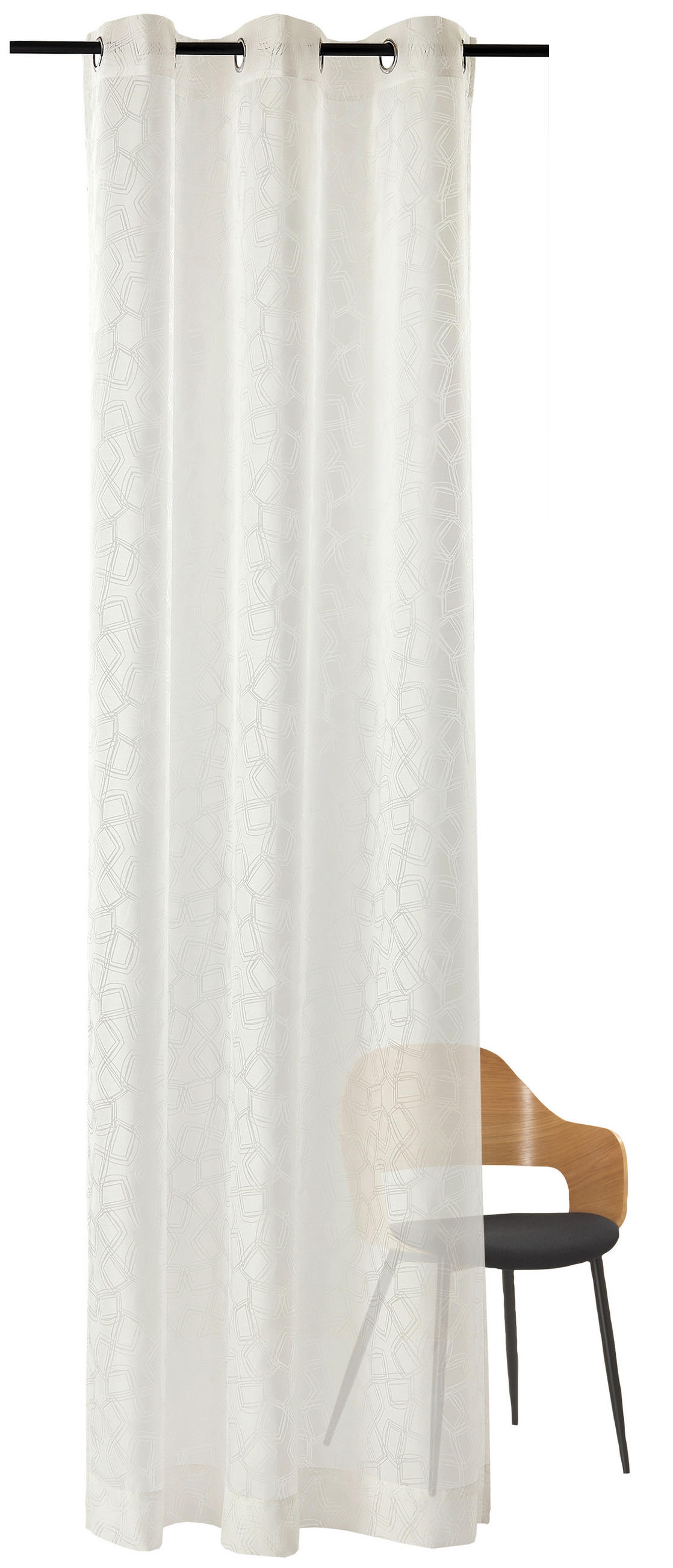 ÖSENSCHAL SW-Type weiß transparent 140/250 cm   - Creme/Weiß, Design, Textil (140/250cm) - Schöner Wohnen