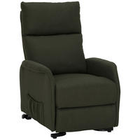 FERNSEHSESSEL Webstoff Grün  - Schwarz/Grün, KONVENTIONELL, Textil/Metall (68/103-80/93-158cm) - P & B