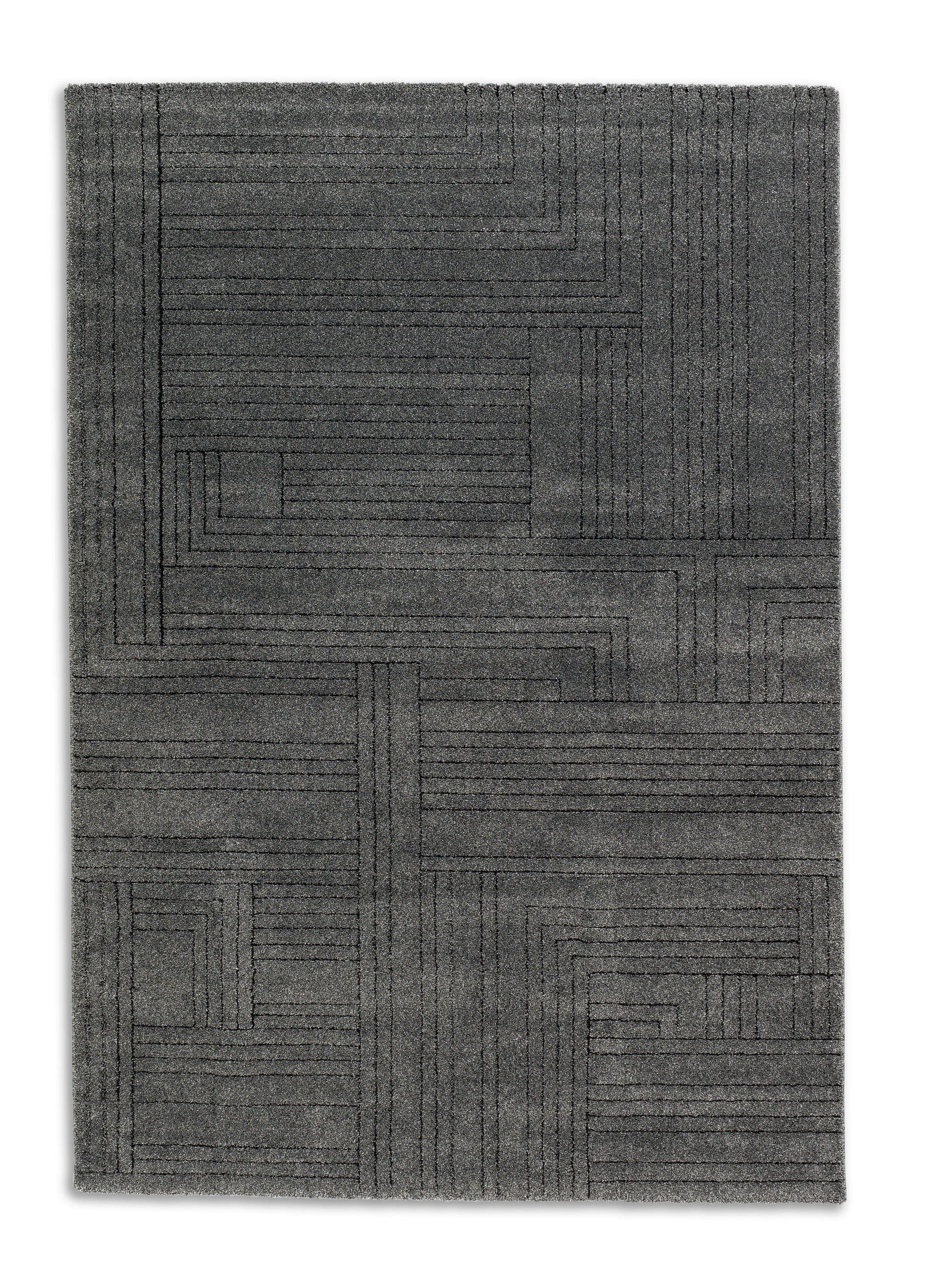 WEBTEPPICH 80/150 cm Pure Design Anthrazit  - Anthrazit, Basics, Textil (80/150cm) - Schöner Wohnen