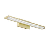 LED-WANDLEUCHTE - Weiss/Messingfarben, Design, Kunststoff/Metall (60/10cm) - Fischer & Honsel