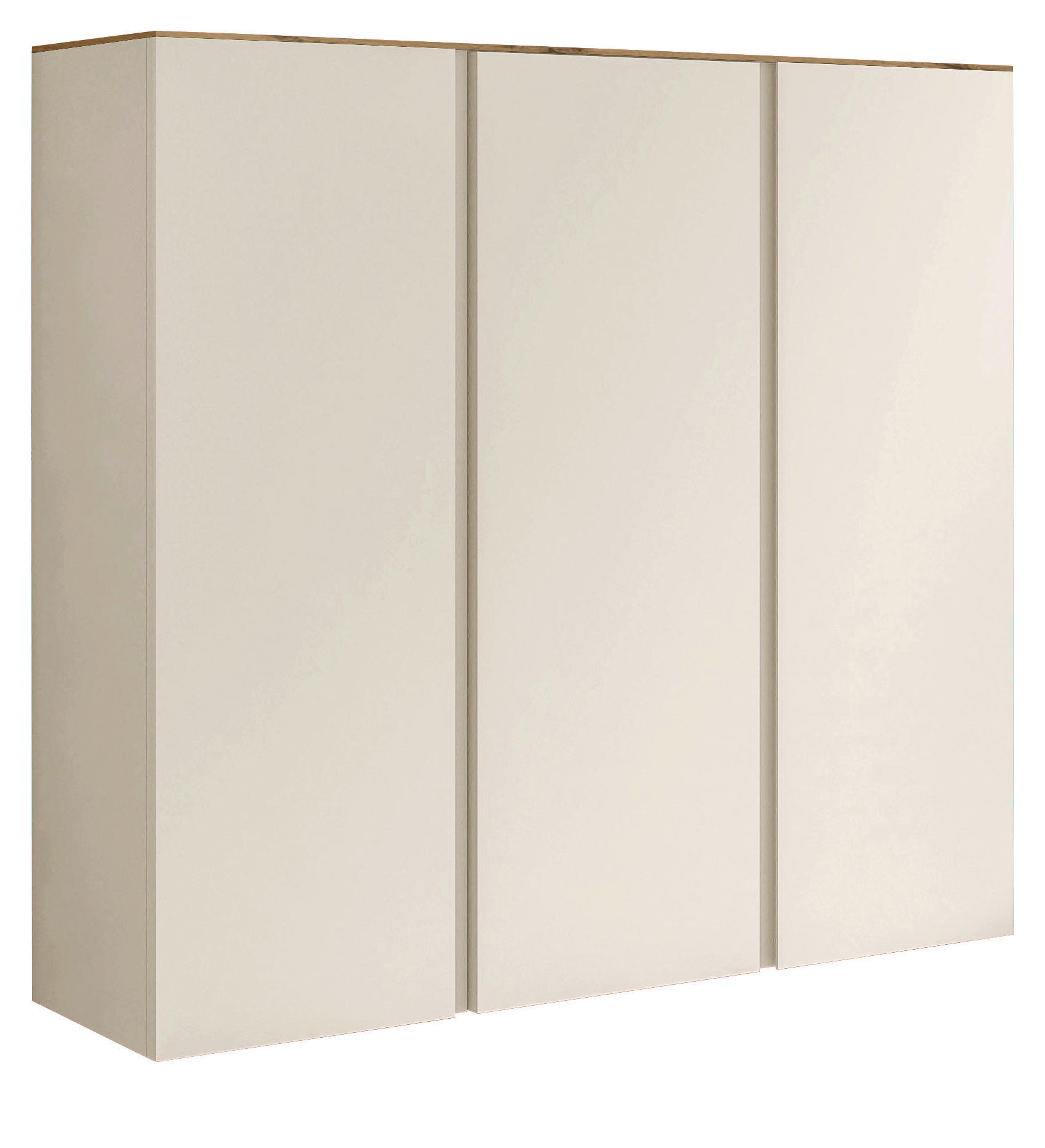 HÄNGESCHUHSCHRANK Eichefarben, Sandfarben  - Sandfarben/Eichefarben, Design, Holzwerkstoff (121/111/33cm) - Moderano