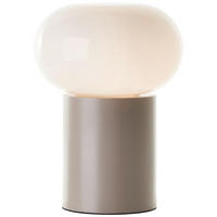 TISCHLEUCHTE 20/27 cm   - Taupe/Weiß, Design, Glas/Metall (20/27cm) - Brilliant