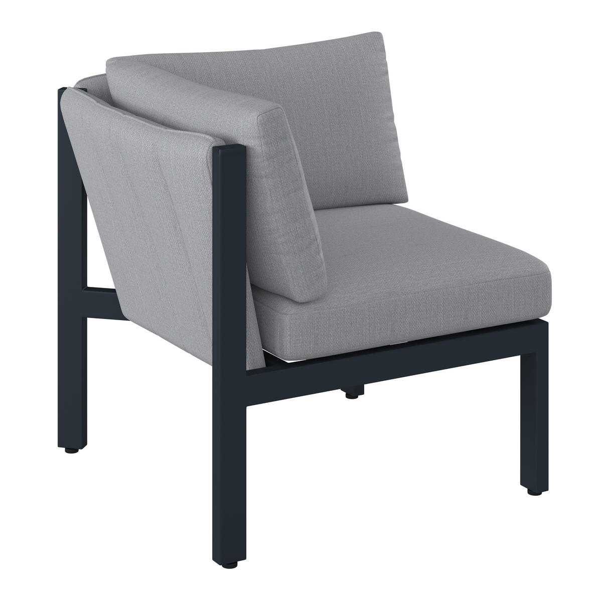 LOUNGE KUTNI DIO  antracit, siva   - siva/antracit, Design, metal/tekstil (76/73/76cm) - Dieter Knoll