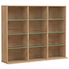 REGAL  102/82/23 cm Honigeiche  - Honigeiche, Design, Glas/Holzwerkstoff (102/82/23cm) - MID.YOU