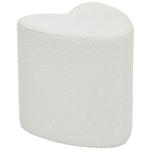 HOCKER Vliesstoff, Bouclé Weiß  - Weiß, Trend, Textil (41/44/41cm) - Xora