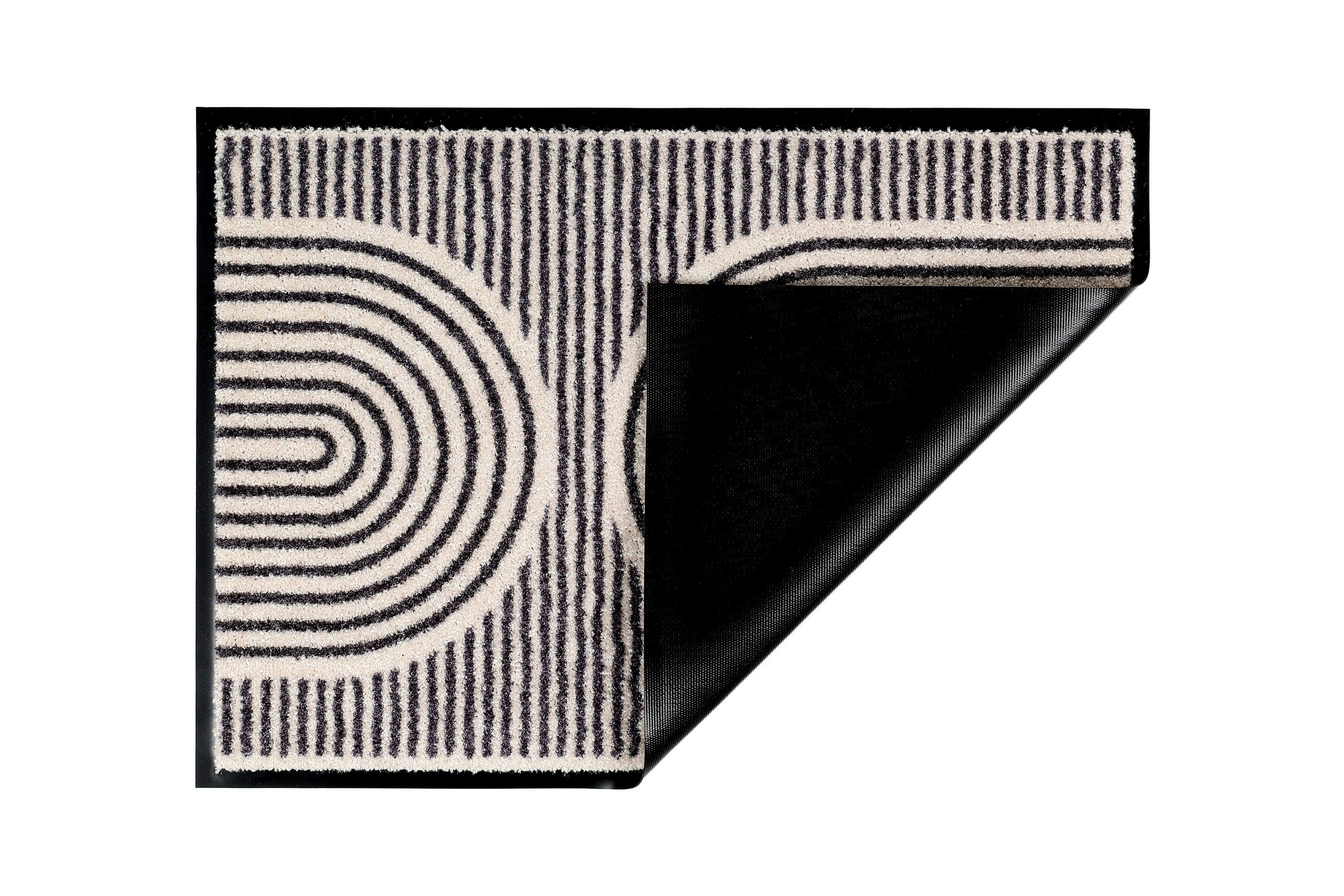 FUßMATTE  67/100 cm  Creme, Schwarz  - Creme/Schwarz, Design, Textil (67/100cm) - Schöner Wohnen