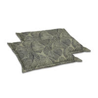 GARTENSITZKISSENSET Blätter  - Grün, Basics, Textil (50/7/50cm)