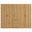 DREHTÜRENSCHRANK in Eichefarben - Eichefarben, Design, Holzwerkstoff/Kunststoff (251/197/60cm) - Novel