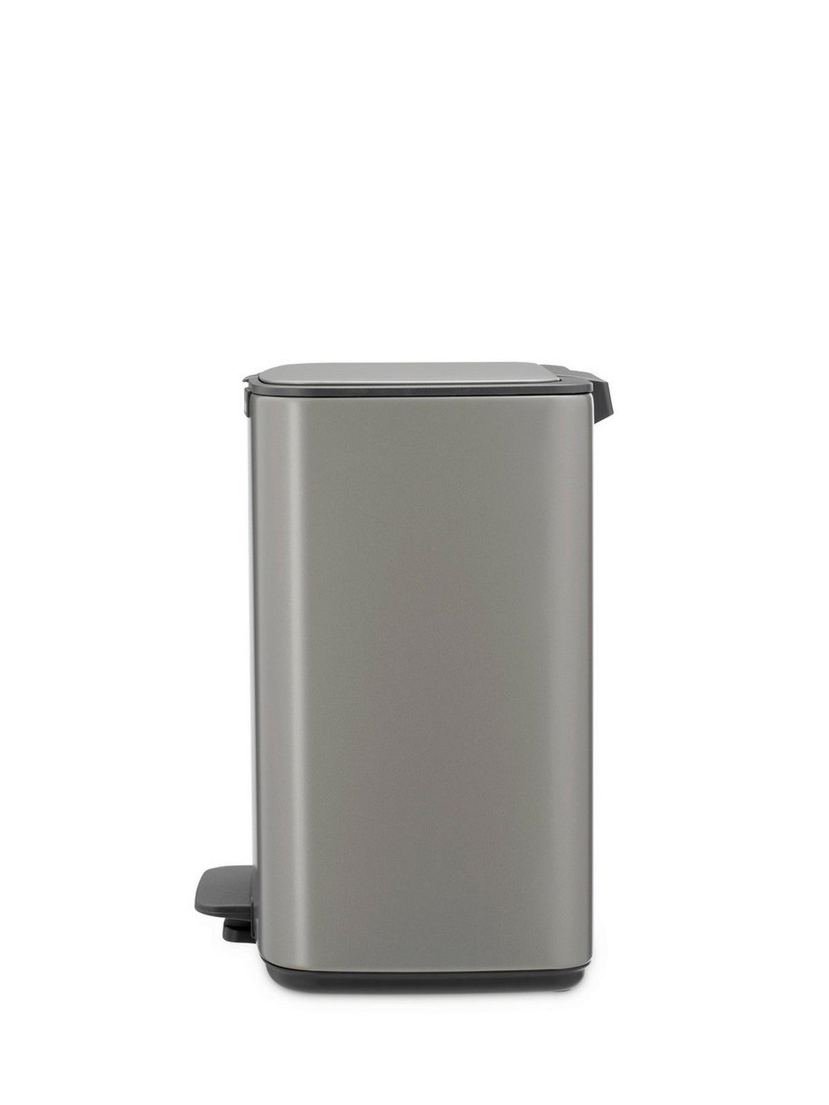 KOŠ S NOŽNOM PAPUČICOM  12 l  Bo  - platinaste boje/antracit, Design, metal/plastika (29/36,5/25,5cm) - Brabantia