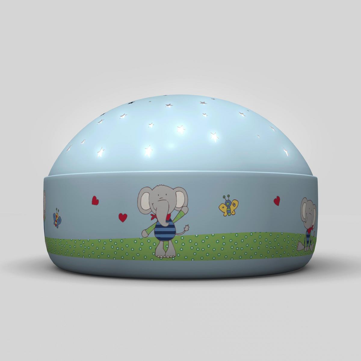 NACHTLICHT Lolo Lombardo 12/7,5 cm   - Hellblau, KONVENTIONELL, Kunststoff (12/7,5cm) - Sigikid