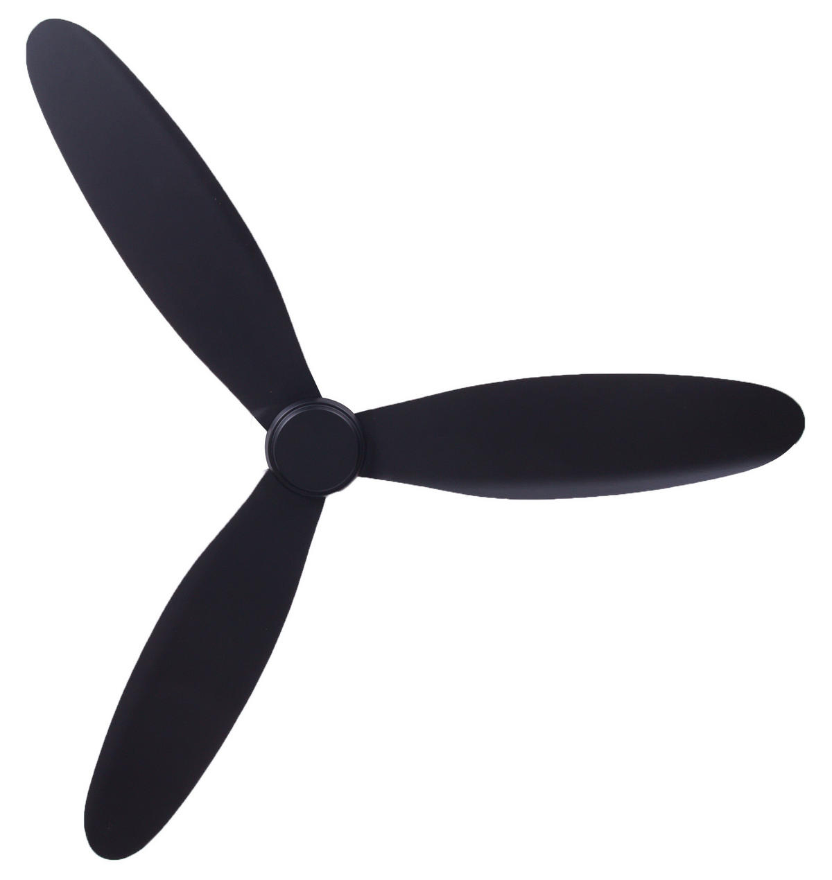 DECKENVENTILATOR  132/19 cm    - Schwarz, Basics, Holzwerkstoff/Kunststoff (132/19cm) - P & B