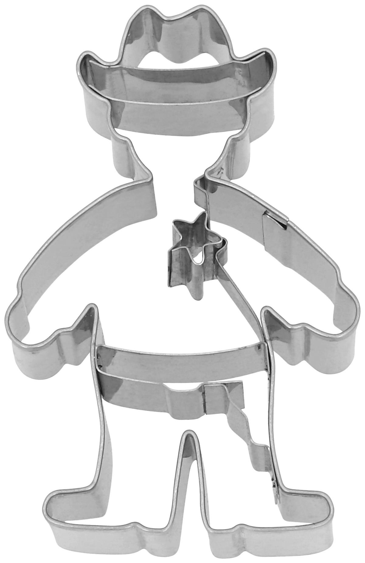 KEKSAUSSTECHFORM - Silberfarben, Basics, Metall (5,4/8,0/2,5cm) - Birkmann