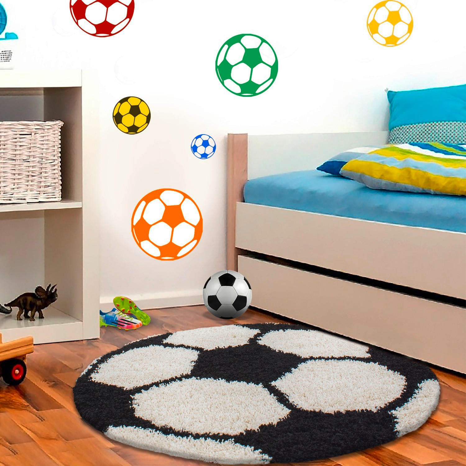 BARNMATTA 120/120 cm Fun  - svart, Trend, textil (120/120cm) - Ben'n'jen