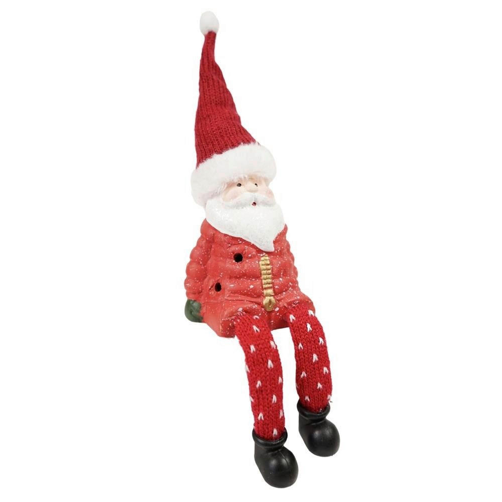 DEDA MRAZ - zelena/braon, Osnovno, prirodni materijali (7/6/16,5cm) - X-Mas
