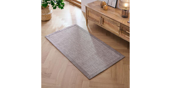 FLACHWEBETEPPICH 80/150 cm Cusco Schlammfarben, Hellgrau  - Schlammfarben/Hellgrau, KONVENTIONELL, Naturmaterialien/Textil (80/150cm) - Linea Natura