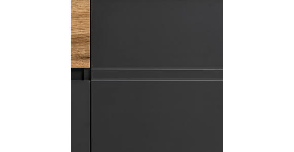 KOMMODE  in 90/105/42 cm  - Eichefarben/Graphitfarben, KONVENTIONELL, Holzwerkstoff (90/105/42cm) - Carryhome