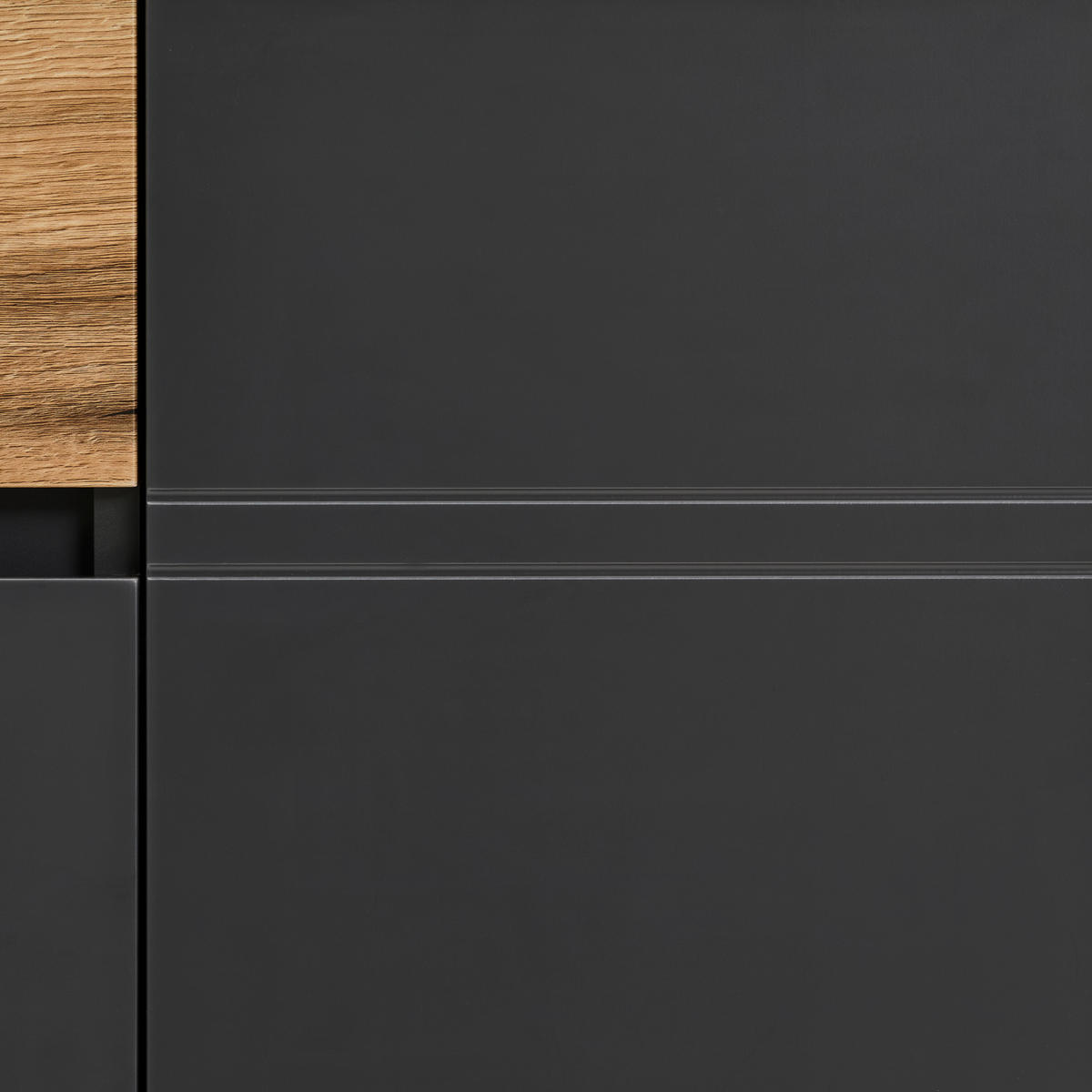 KOMMODE  in 90/105/42 cm  - Eichefarben/Graphitfarben, KONVENTIONELL, Holzwerkstoff (90/105/42cm) - Carryhome