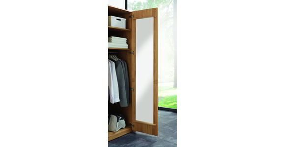 DREHTÜRENSCHRANK in furniert, massiv, Sperrholz Wildeiche Eichefarben - Eichefarben/Braun, Natur, Holz/Holzwerkstoff (301.9/223.3/62cm) - Valnatura