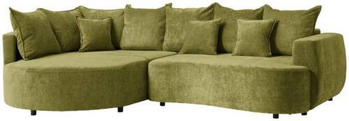 Freisteller von Carryhome ECKSOFA Olivgrün Chenille.