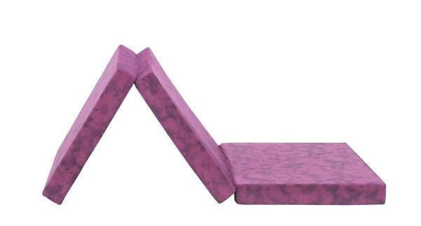 Faltmatratze Billy 80x190 cm 80/190 cm, Höhe ca.: 9 cm, H2 = mittel,  - Lila, Textil (80/190cm) - Primatex