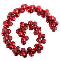 GIRLANDE Kunststoff  - Rot, Basics, Kunststoff (180cm) - X-Mas