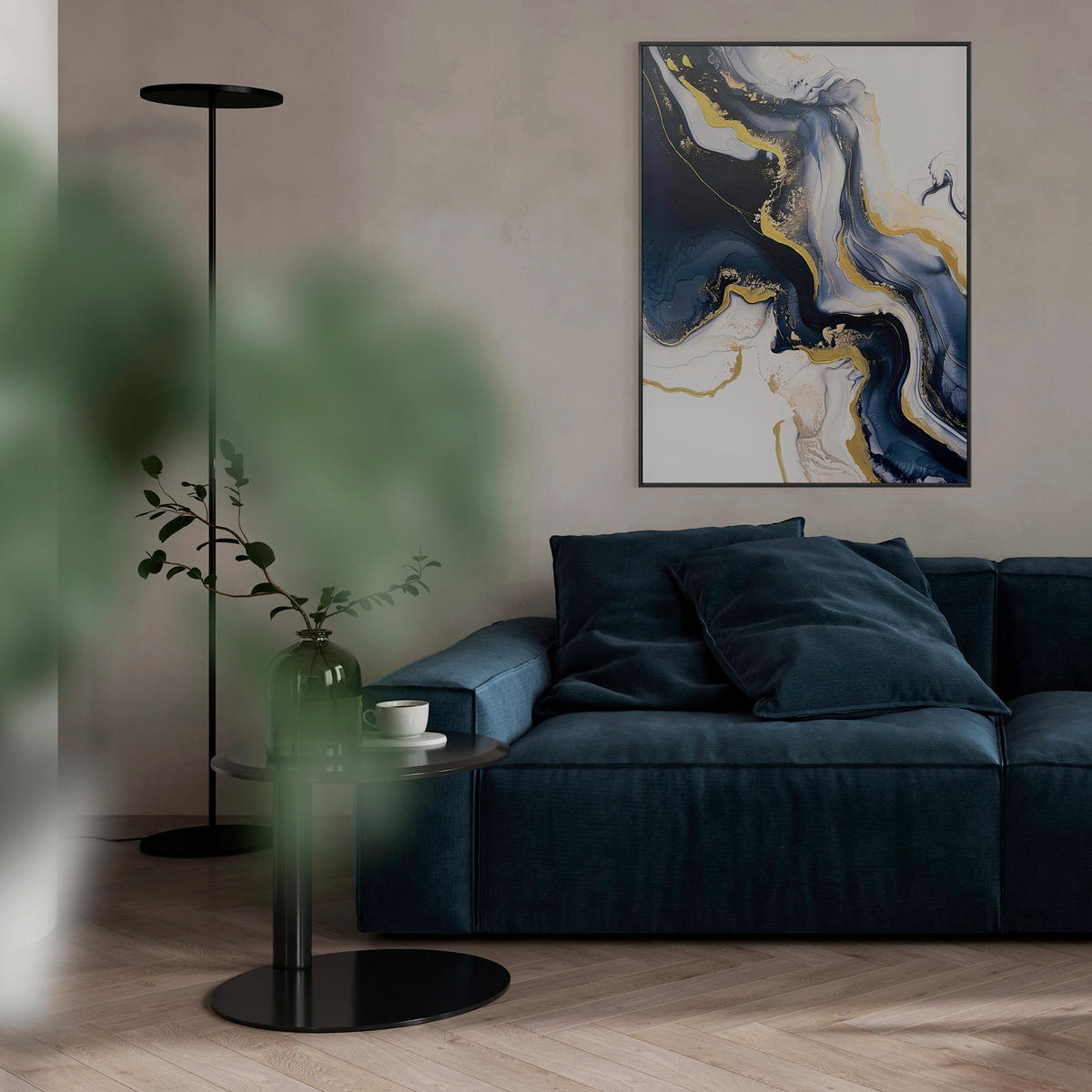 LEINWANDBILD Abstraktes 70/100 cm  - Multicolor, Basics, Holz/Textil (70/100cm)