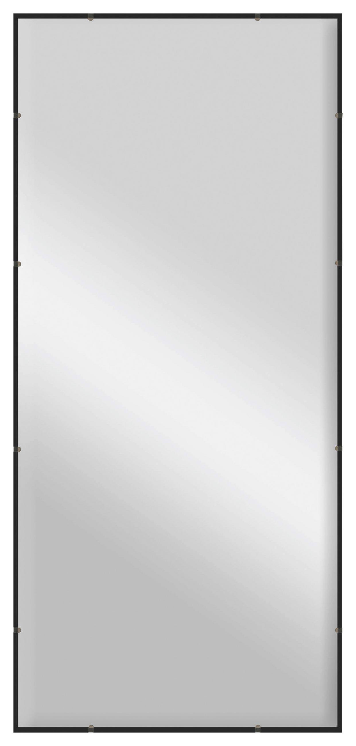 STENSKO OGLEDALO, 30/100/1,5 cm steklo - črna, Design, steklo/leseni material (30/100/1,5cm) - Carryhome