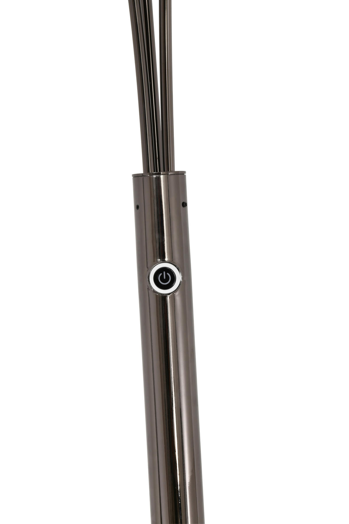 LED-STEHLEUCHTE Luberon 88/164,5/78 cm  - Schwarzchrom, Design, Kunststoff/Metall (88/164,5/78cm)